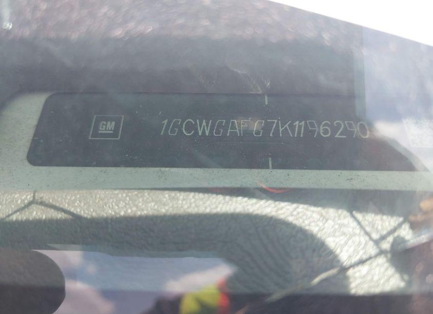 Photo 9 of 2019 Chevrolet Express 2500 WORK VAN (VIN 1GCWGAFG7K1196290)