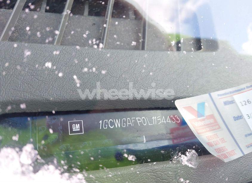 Photo 9 of 2020 Chevrolet Express CARGO RWD 2500 REGULAR WHEELBASE WT (VIN 1GCWGAFP0L1154433)