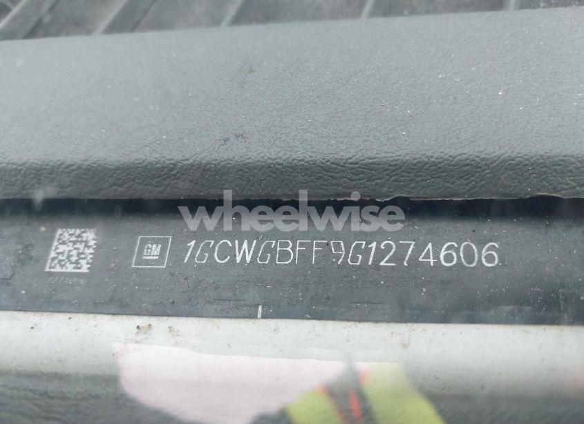 Photo 9 of 2016 Chevrolet Express 2500 WORK VAN (VIN 1GCWGBFF9G1274606)