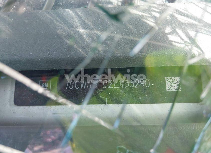 Photo 9 of 2020 Chevrolet Express CARGO RWD 2500 EXTENDED WHEELBASE WT (VIN 1GCWGBFG2L1153290)