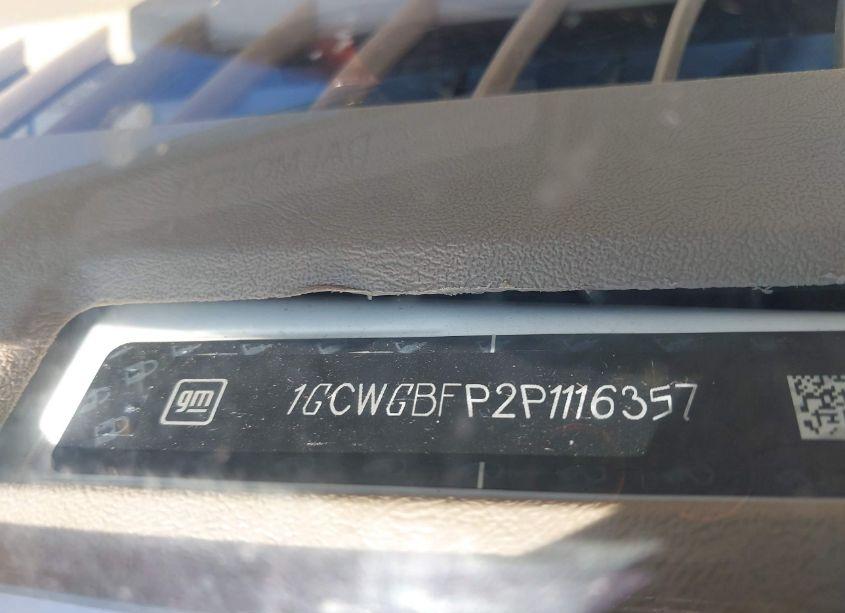Photo 9 of 2023 Chevrolet Express CARGO RWD 2500 EXTENDED WHEELBASE WT (VIN 1GCWGBFP2P1116357)