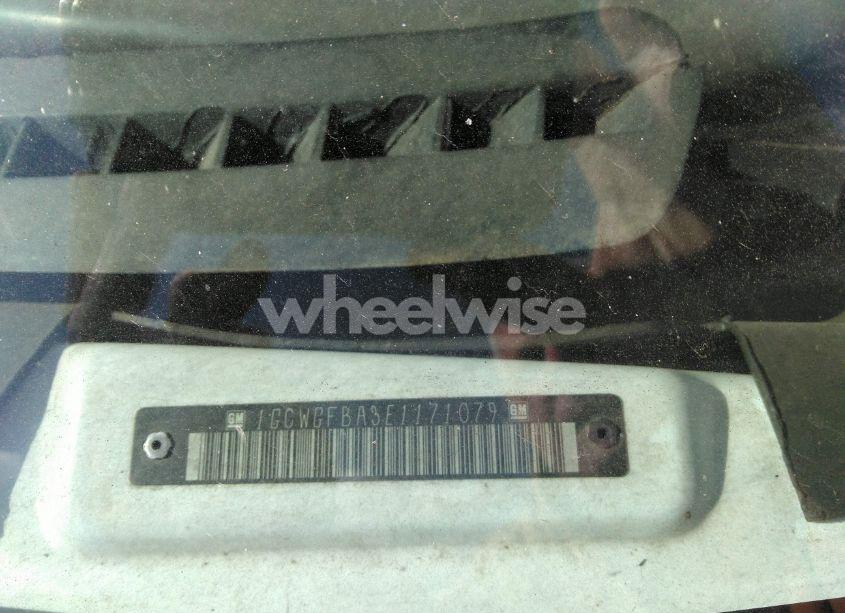 Photo 9 of 2014 Chevrolet Express 2500 WORK VAN (VIN 1GCWGFBA3E1171079)