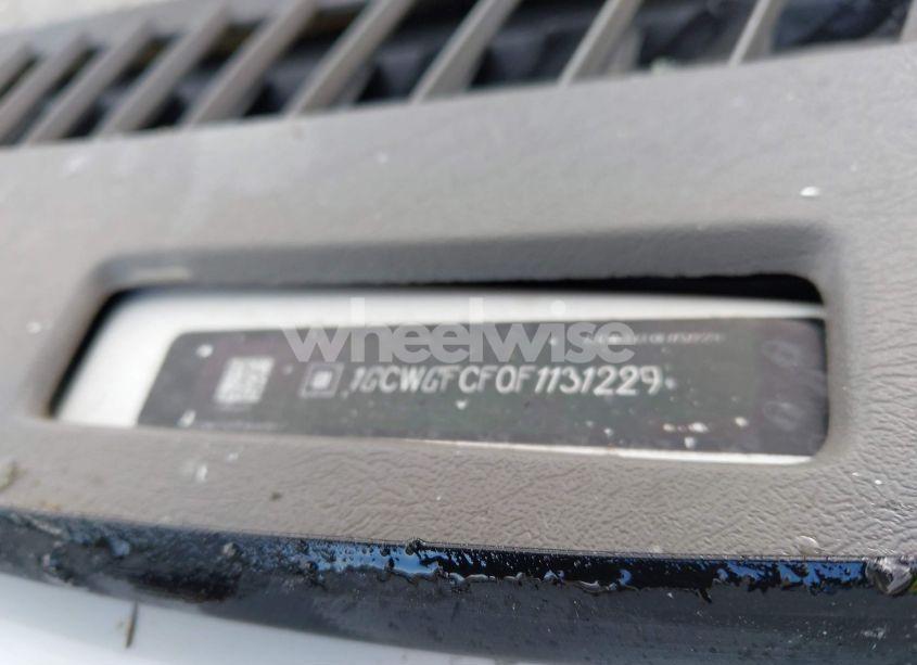 Photo 9 of 2015 Chevrolet Express 2500 WORK VAN (VIN 1GCWGFCF0F1131229)