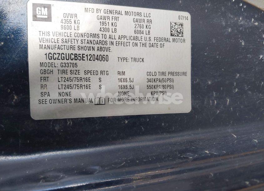 Photo 9 of 2014 Chevrolet Express 3500 WORK VAN (VIN 1GCZGUCB5E1204060)