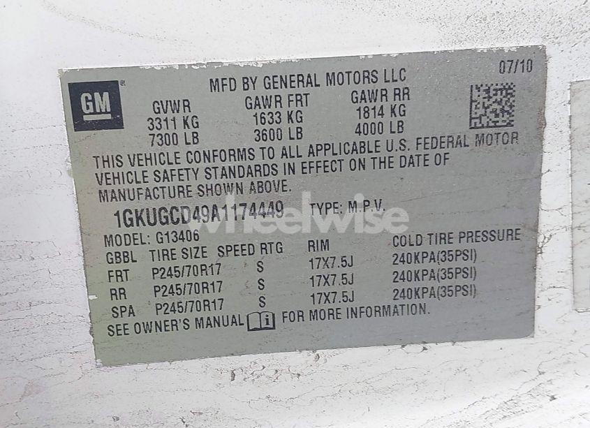 Photo 9 of 2014 Chevrolet Express 3500 WORK VAN (VIN 1GCZGUCB6E1208358)