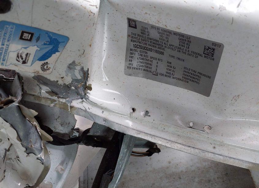 Photo 9 of 2013 Chevrolet Express 3500 WORK VAN (VIN 1GCZGUCGXD1160986)