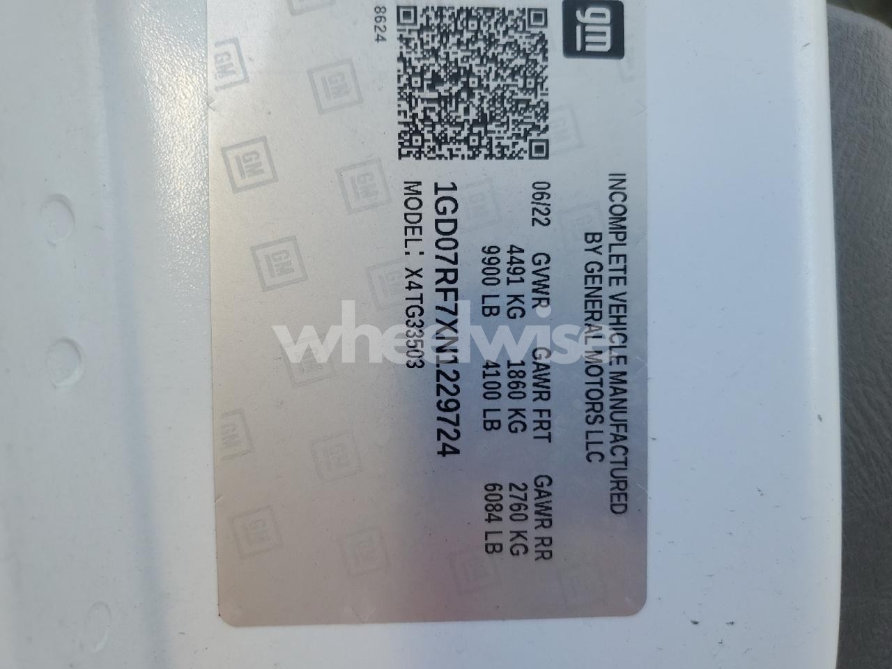 Photo 13 of 2022 GMC SAVANA CUTAWAY G3500 (VIN 1GD07RF7XN1229724)