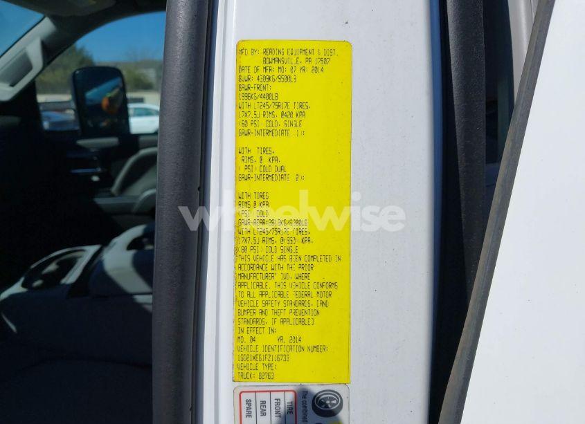 Photo 18 of 2015 Gmc Sierra 2500HD (VIN 1GD21XEG1FZ116733)