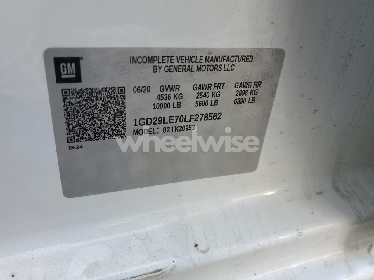 Photo 12 of 2020 GMC SIERRA UTILITY / SERVICE TRUCK (VIN 1GD29LE70LF278562)