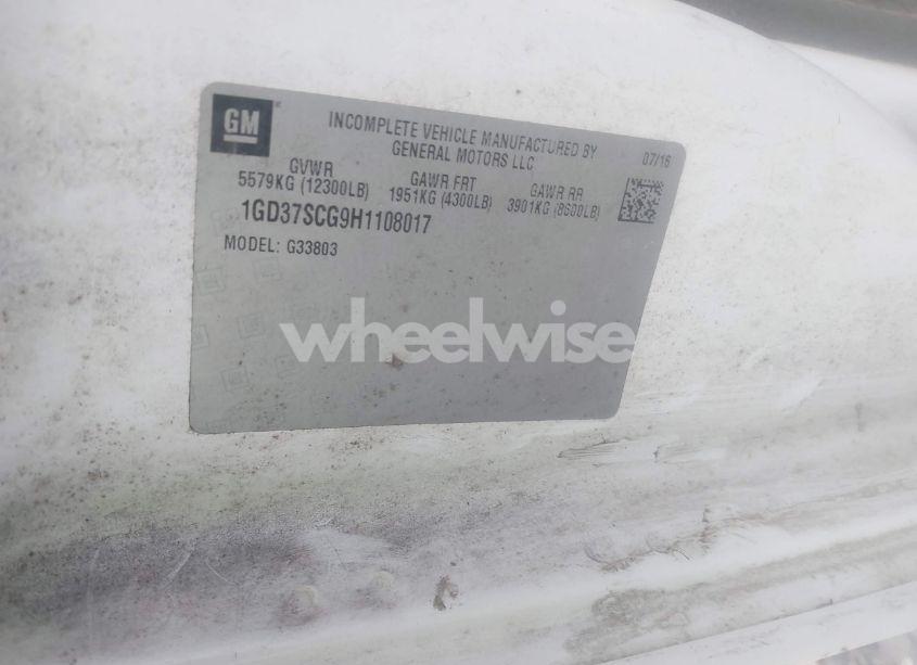 Photo 8 of 2017 Gmc Savana CUTAWAY WORK VAN (VIN 1GD37SCG9H1108017)