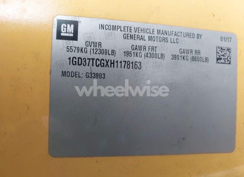 Photo 8 of 2017 Gmc Savana CUTAWAY WORK VAN (VIN 1GD37TCGXH1178163)