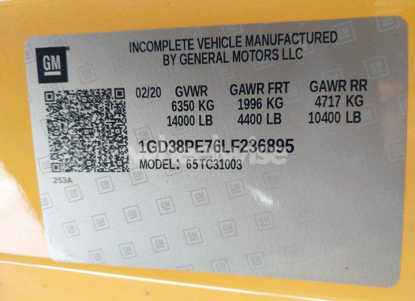 Photo 8 of 2020 Gmc Sierra 3500HD CHASSIS (VIN 1GD38PE76LF236895)