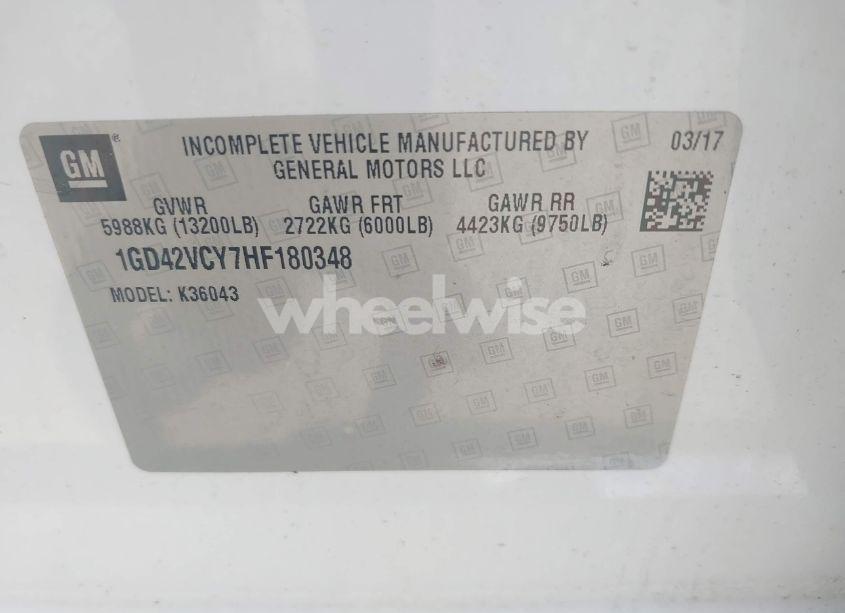 Photo 8 of 2017 Gmc Sierra 3500HD CHASSIS (VIN 1GD42VCY7HF180348)