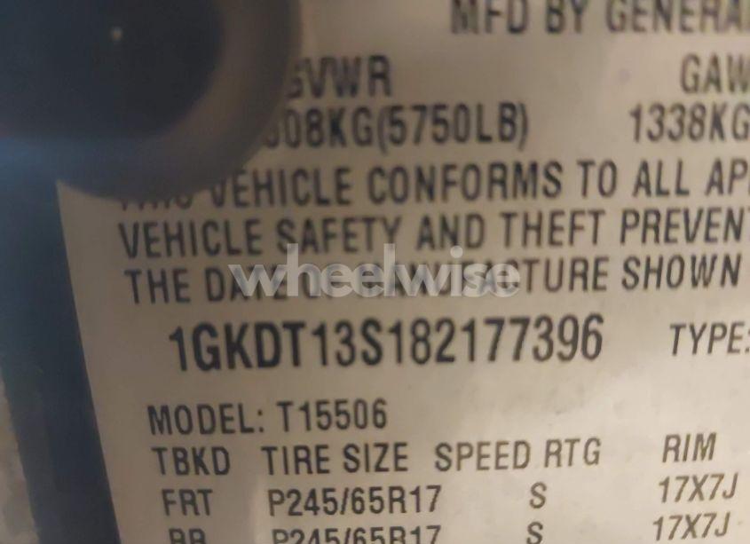 Photo 9 of 2008 Gmc Envoy SLE (VIN 1GKDT13S182177396)