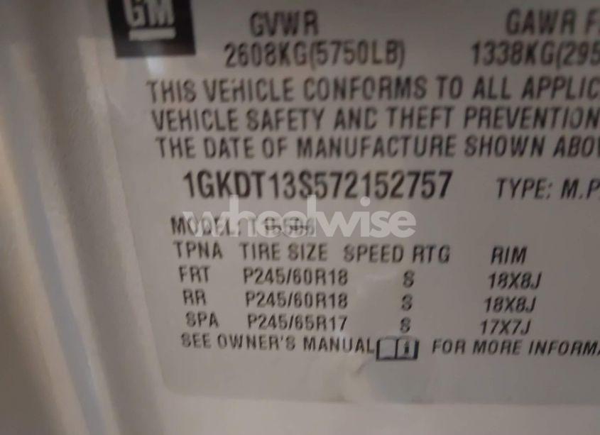 Photo 9 of 2007 Gmc Envoy SLT (VIN 1GKDT13S572152757)