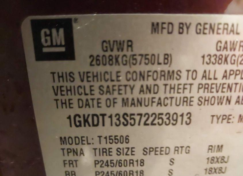 Photo 9 of 2007 Gmc Envoy SLE (VIN 1GKDT13S572253913)