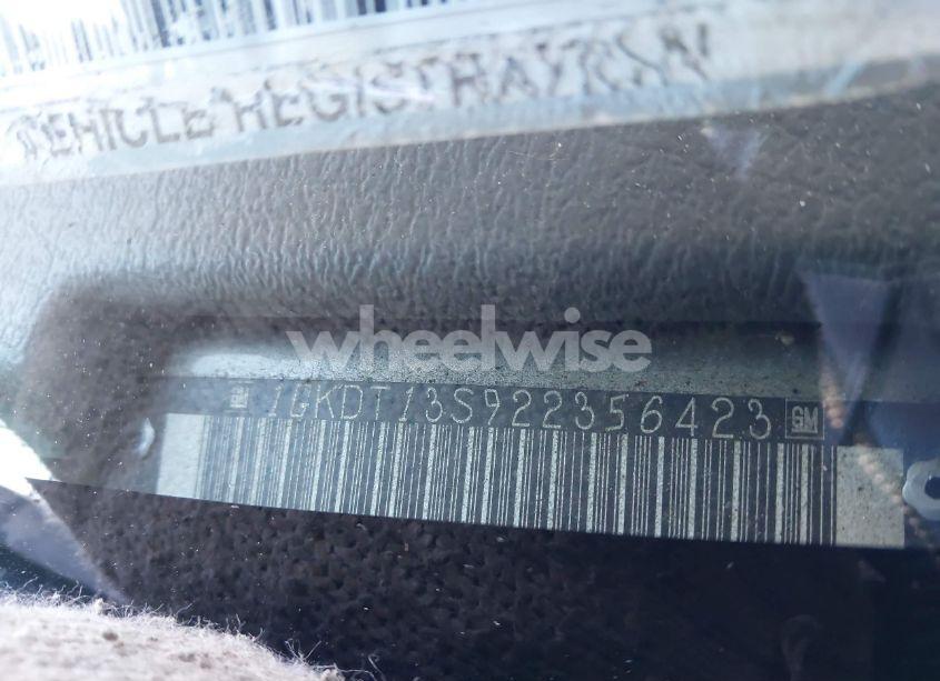 Photo 12 of 2002 Gmc Envoy SLE (VIN 1GKDT13S922356423)