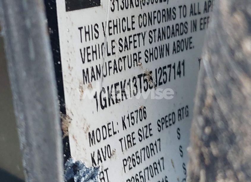 Photo 9 of 2005 Gmc Yukon SLT (VIN 1GKEK13T55J257141)