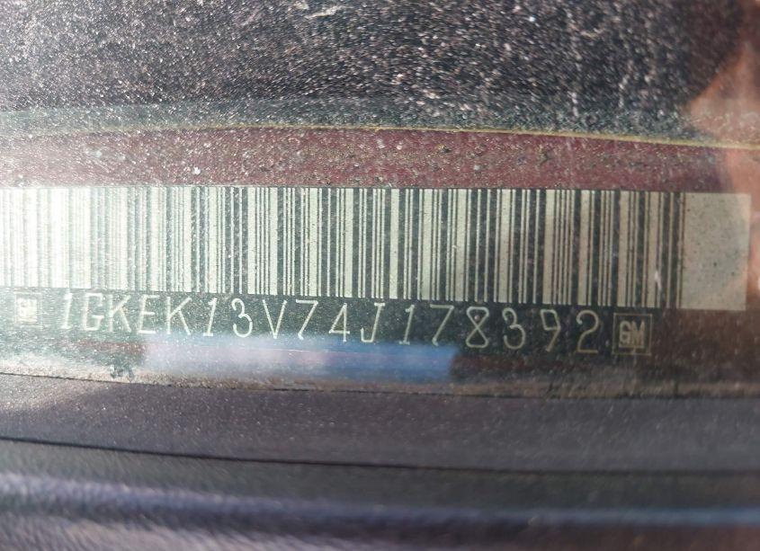 Photo 9 of 2004 Gmc Yukon SLE (VIN 1GKEK13V74J178392)