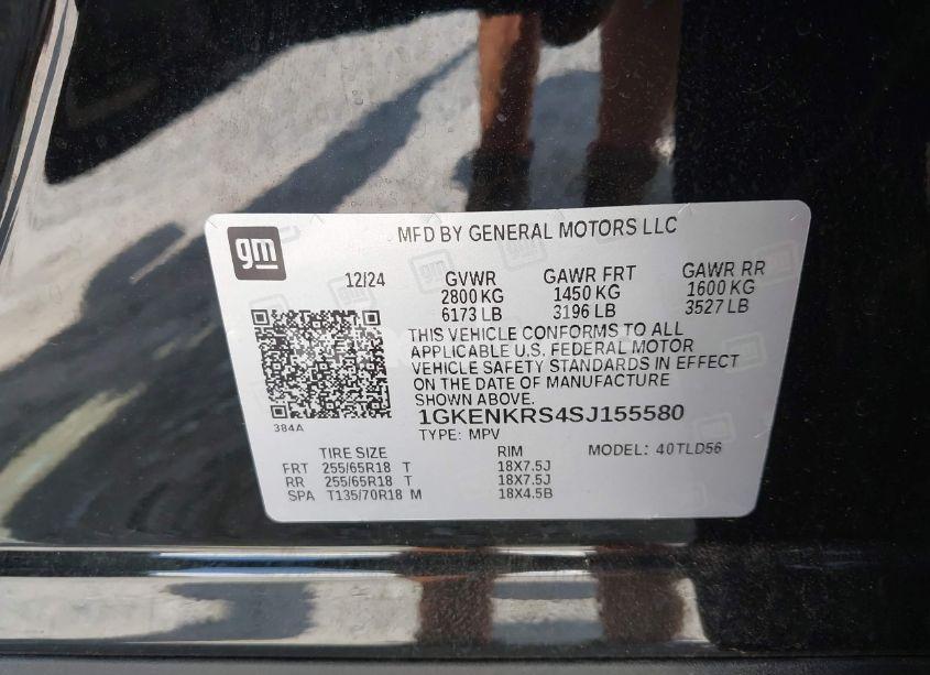 Photo 9 of 2025 Gmc Acadia FWD ELEVATION (VIN 1GKENKRS4SJ155580)