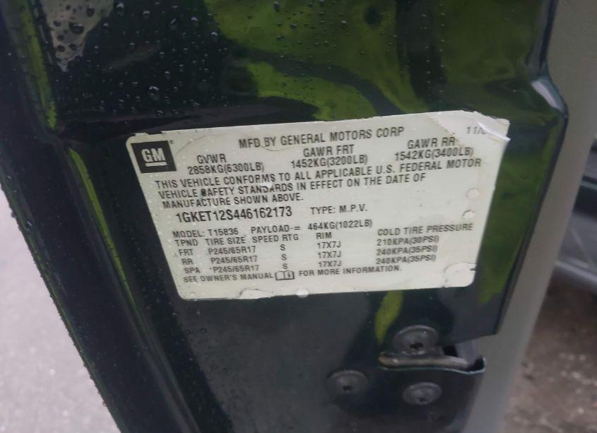 Photo 9 of 2004 Gmc Envoy XUV SLT (VIN 1GKET12S446162173)