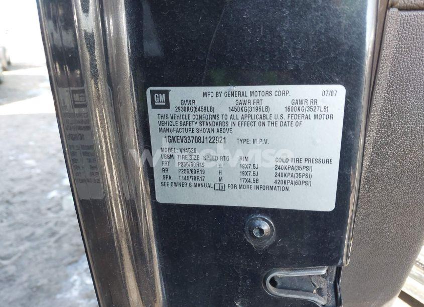 Photo 9 of 2008 Gmc Acadia SLT-2 (VIN 1GKEV33708J122921)