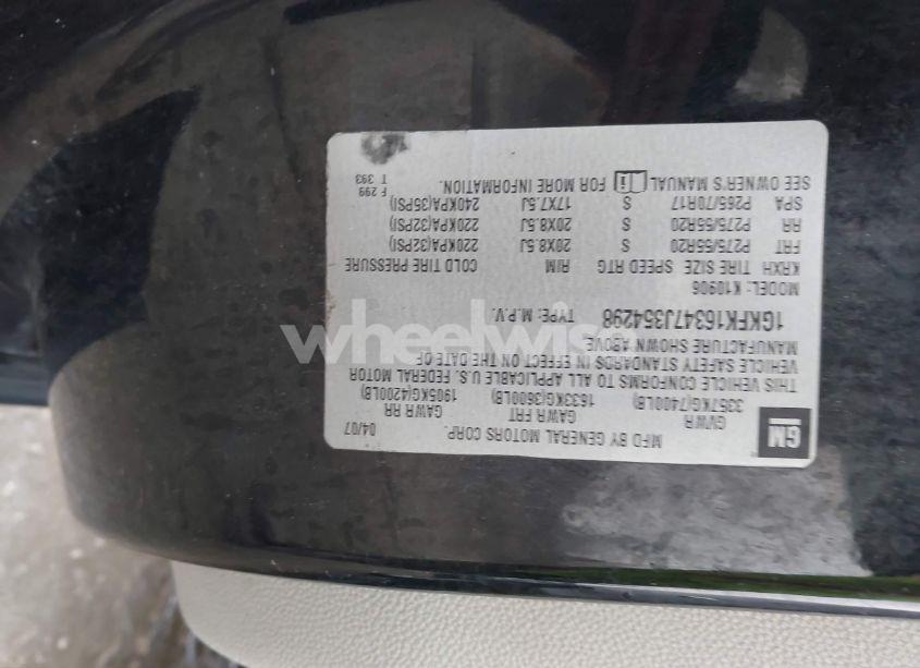 Photo 9 of 2007 Gmc Yukon XL 1500 SLT (VIN 1GKFK16347J354298)