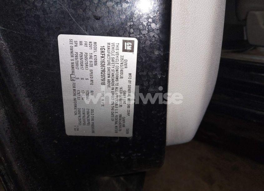 Photo 9 of 2007 Gmc Yukon XL 1500 SLT (VIN 1GKFK16367R207918)