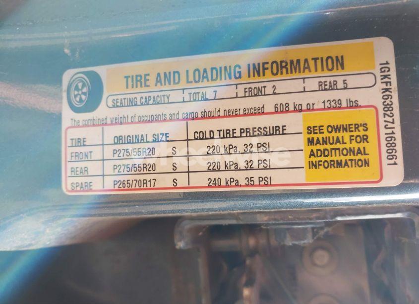 Photo 9 of 2007 Gmc Yukon DENALI (VIN 1GKFK63827J168661)