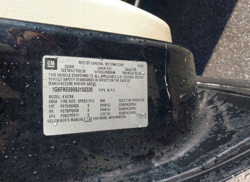 Photo 9 of 2008 Gmc Yukon DENALI (VIN 1GKFK63898J102335)