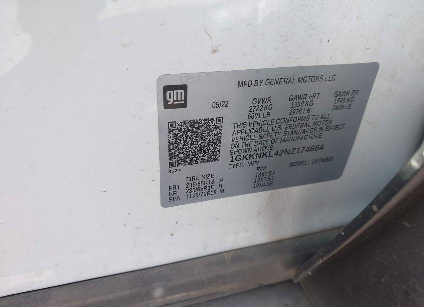 Photo 9 of 2022 Gmc Acadia FWD SLE (VIN 1GKKNKL42NZ174664)