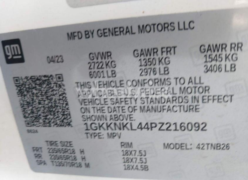 Photo 10 of 2023 Gmc Acadia FWD SLE (VIN 1GKKNKL44PZ216092)