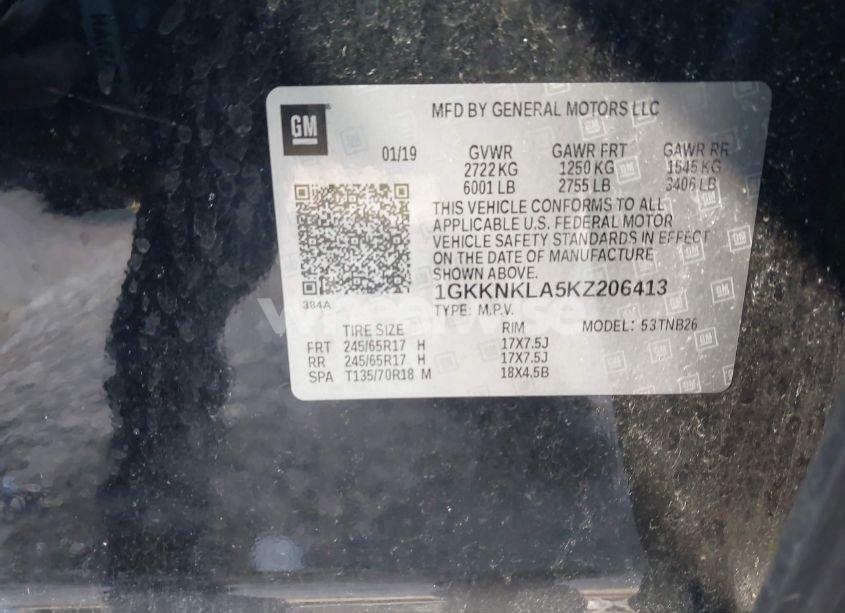 Photo 9 of 2019 Gmc Acadia SLE-1 (VIN 1GKKNKLA5KZ206413)