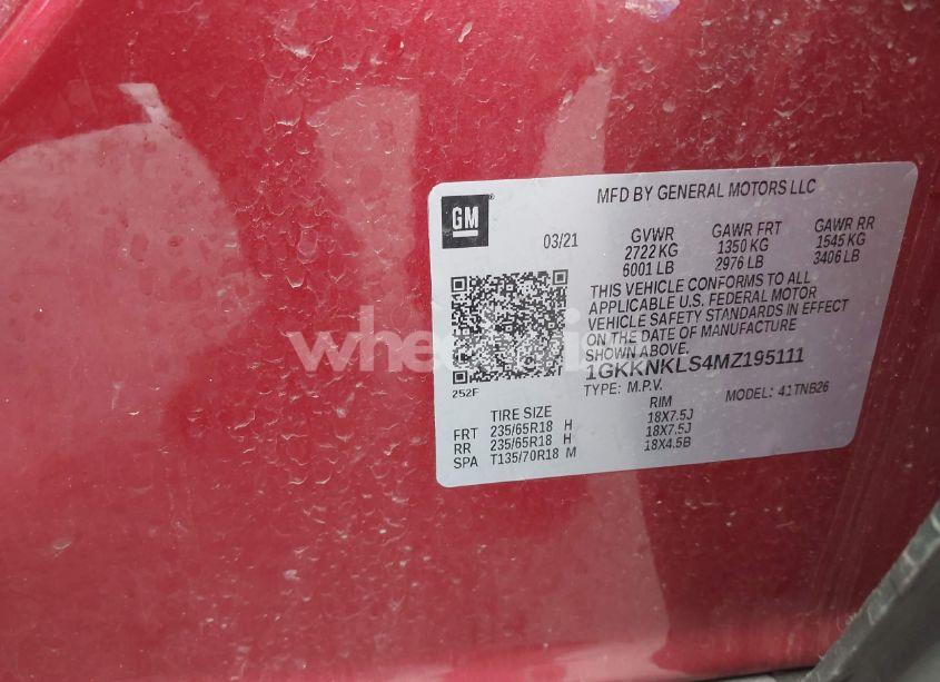 Photo 9 of 2021 Gmc Acadia FWD SLE (VIN 1GKKNKLS4MZ195111)