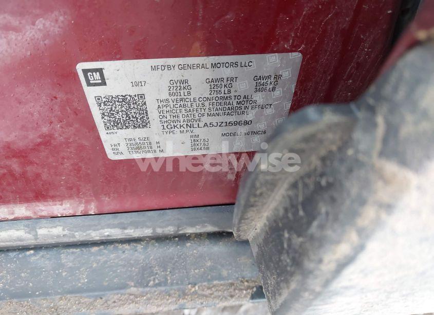 Photo 9 of 2018 Gmc Acadia SLE-2 (VIN 1GKKNLLA5JZ159680)