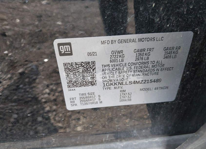 Photo 9 of 2021 Gmc Acadia AWD AT4 (VIN 1GKKNLLS4MZ215489)