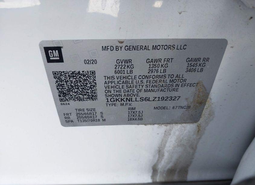 Photo 9 of 2020 Gmc Acadia AWD AT4 (VIN 1GKKNLLS6LZ192327)