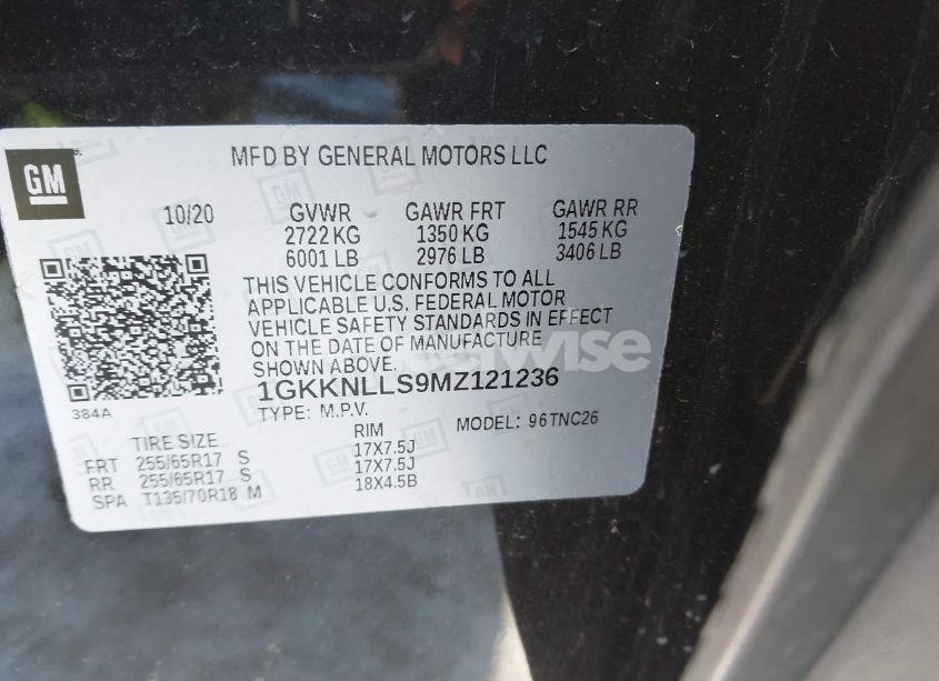 Photo 9 of 2021 Gmc Acadia AWD AT4 (VIN 1GKKNLLS9MZ121236)