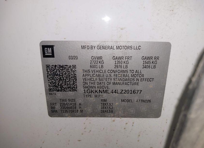 Photo 9 of 2020 Gmc Acadia FWD SLT (VIN 1GKKNML44LZ201677)