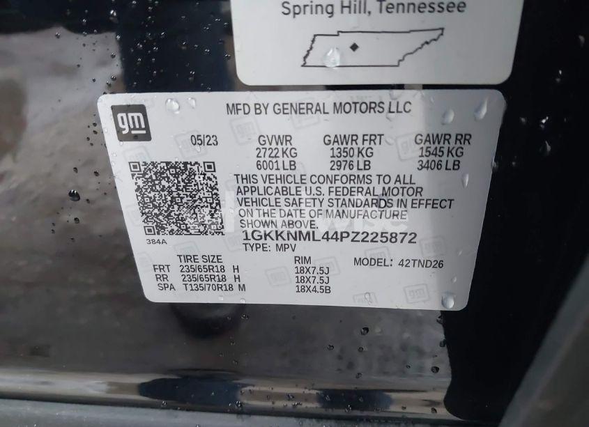 Photo 9 of 2023 Gmc Acadia FWD SLT (VIN 1GKKNML44PZ225872)