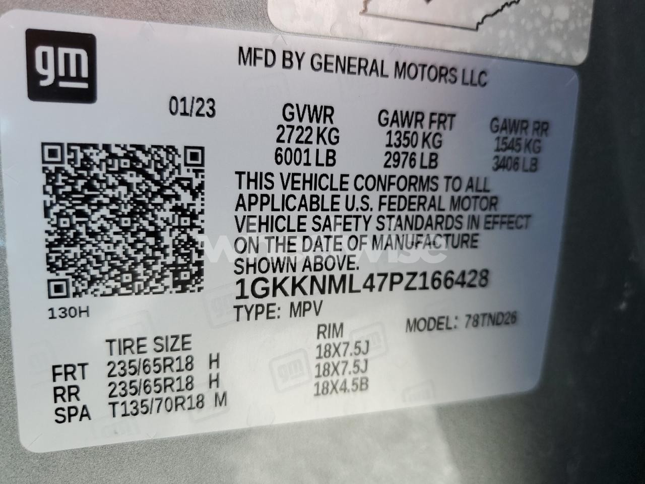 Photo 13 of 2023 GMC ACADIA SLT (VIN 1GKKNML47PZ166428)