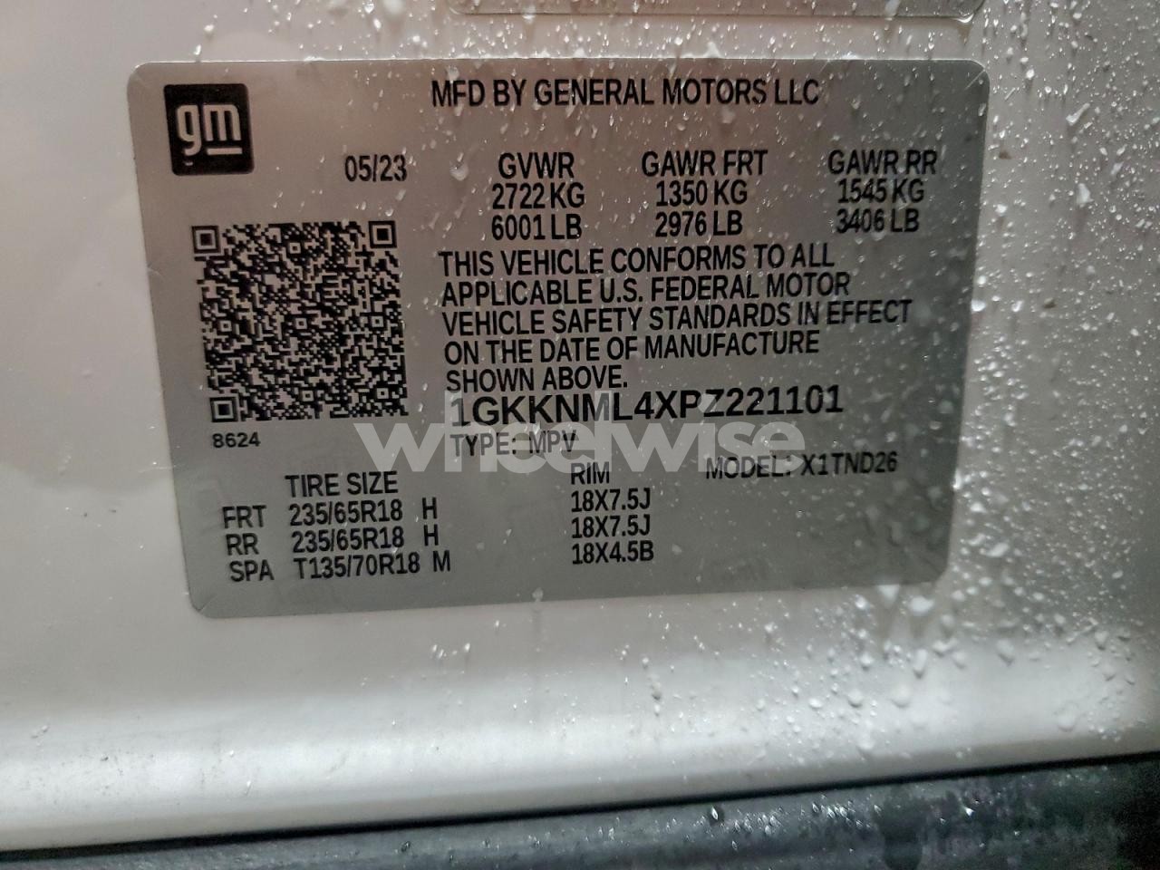 Photo 14 of 2023 GMC ACADIA SLT (VIN 1GKKNML4XPZ221101)