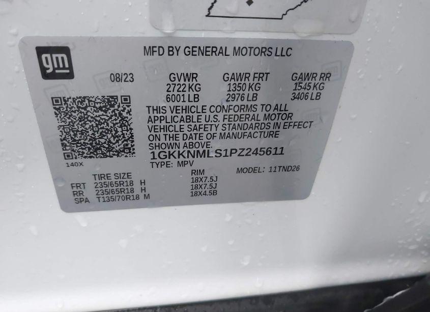 Photo 9 of 2023 Gmc Acadia FWD SLT (VIN 1GKKNMLS1PZ245611)