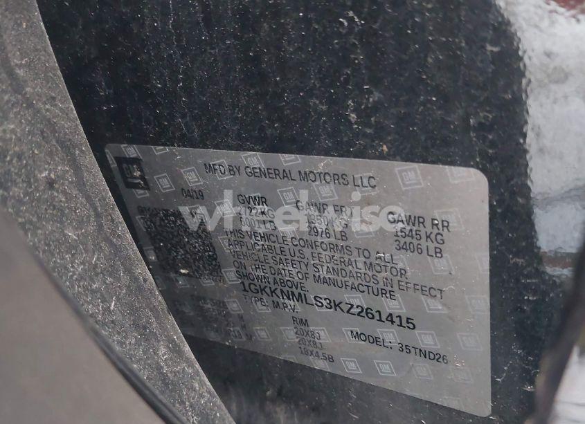 Photo 9 of 2019 Gmc Acadia SLT-1 (VIN 1GKKNMLS3KZ261415)