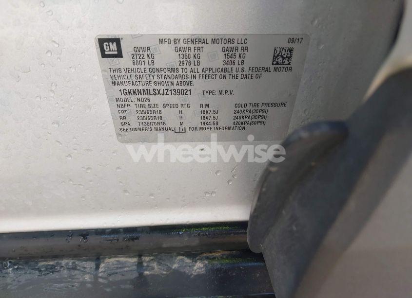 Photo 9 of 2018 Gmc Acadia SLT-1 (VIN 1GKKNMLSXJZ139021)