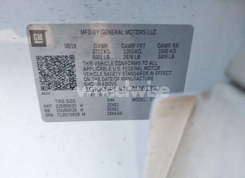 Photo 9 of 2020 Gmc Acadia FWD DENALI (VIN 1GKKNPLS1LZ110138)