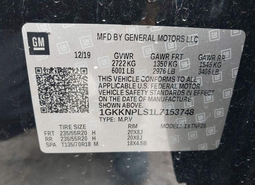 Photo 9 of 2020 Gmc Acadia FWD DENALI (VIN 1GKKNPLS1LZ153748)