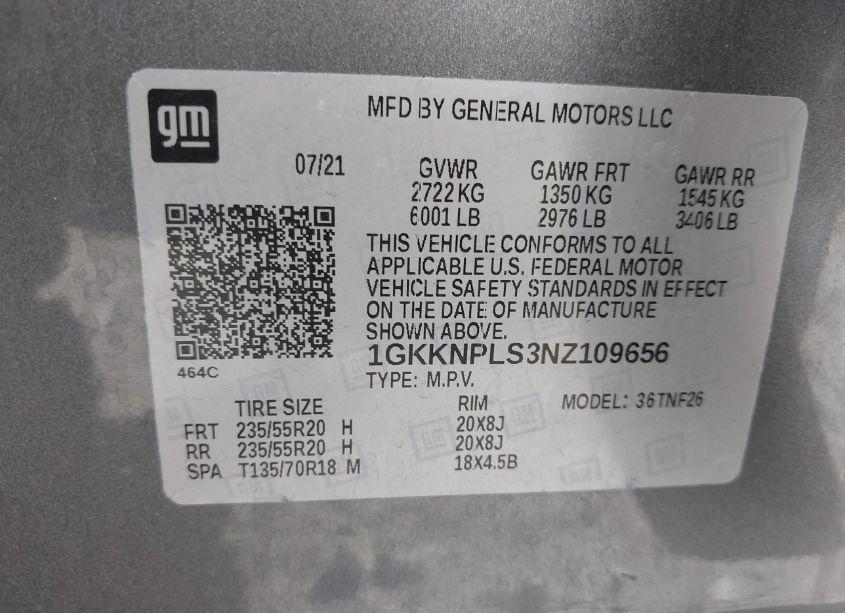 Photo 9 of 2022 Gmc Acadia FWD DENALI (VIN 1GKKNPLS3NZ109656)