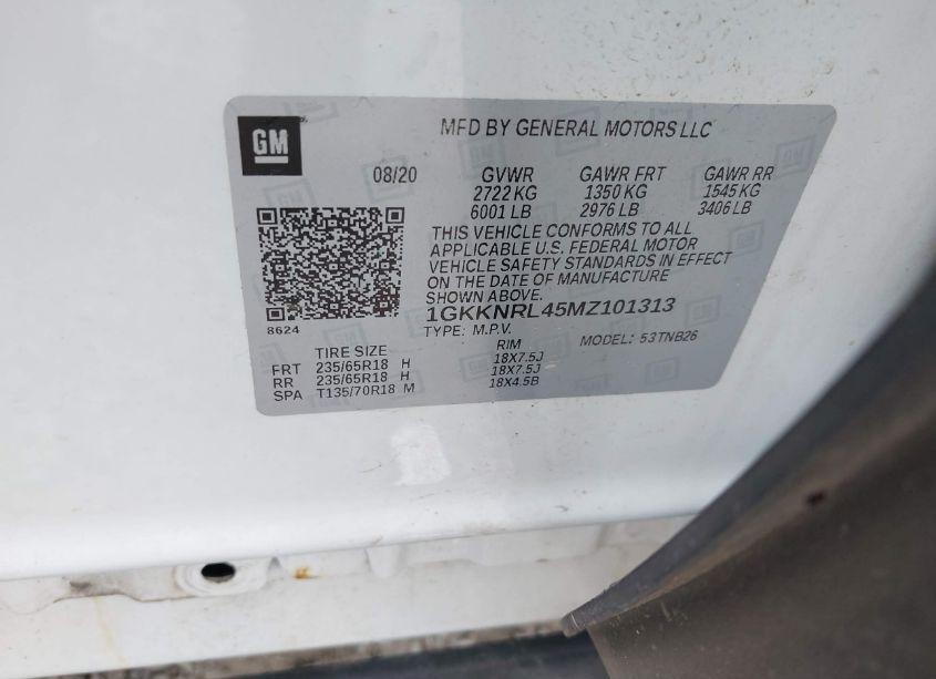 Photo 9 of 2021 Gmc Acadia AWD SLE (VIN 1GKKNRL45MZ101313)