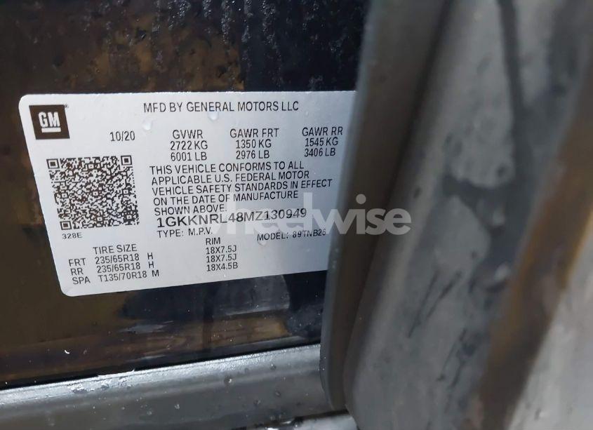 Photo 9 of 2021 Gmc Acadia AWD SLE (VIN 1GKKNRL48MZ130949)